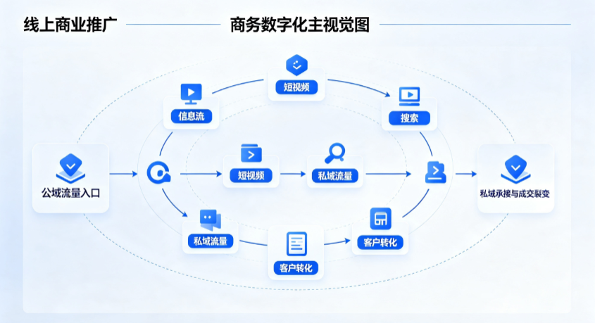 山海关区线上商业推广怎么做？全域流量闭环搭建与低成本转化实战指南